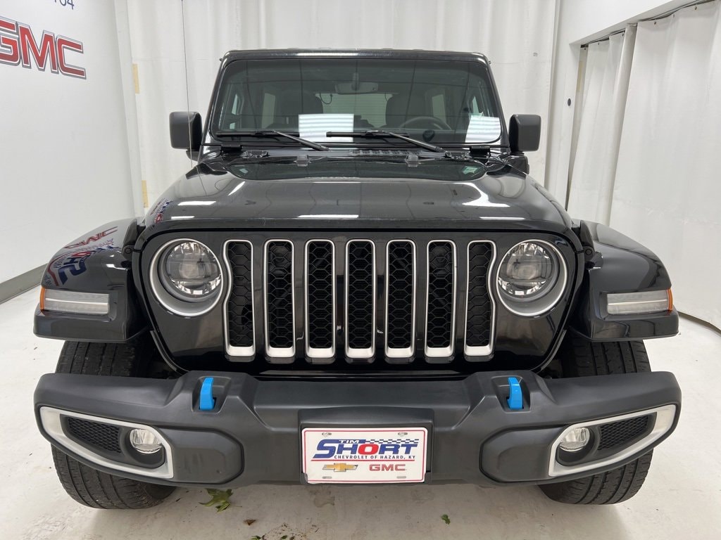 Used 2023 Jeep Wrangler 4xe Sahara 4XE with VIN 1C4JJXP66PW652200 for sale in Hazard, KY