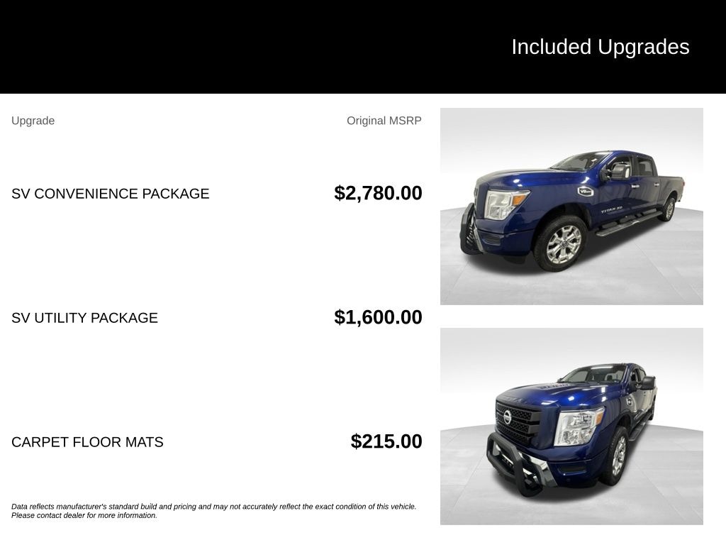 Used 2021 Nissan Titan XD SV Truck Crew Cab