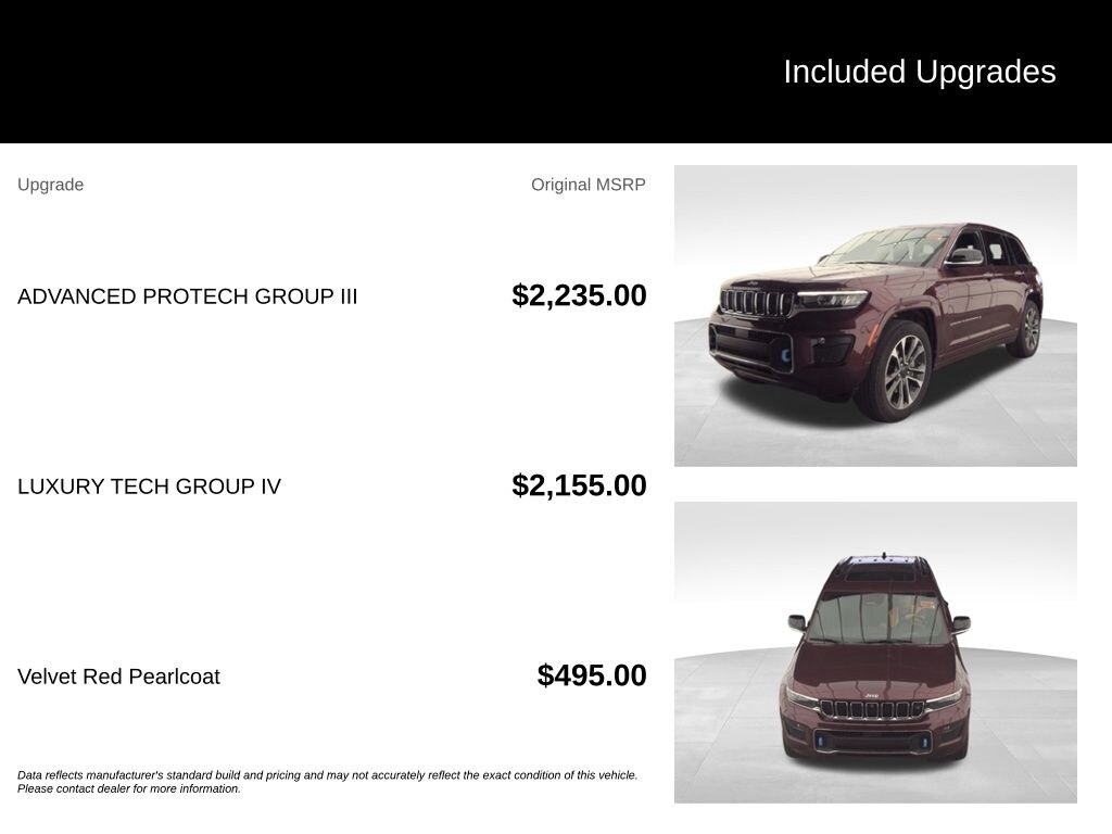 Used 2022 Jeep Grand Cherokee 4xe Overland SUV