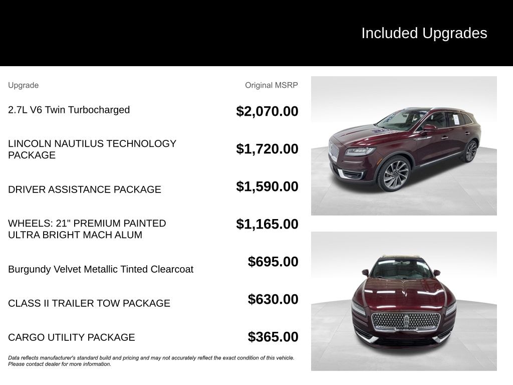 Used 2019 Lincoln Nautilus Reserve SUV