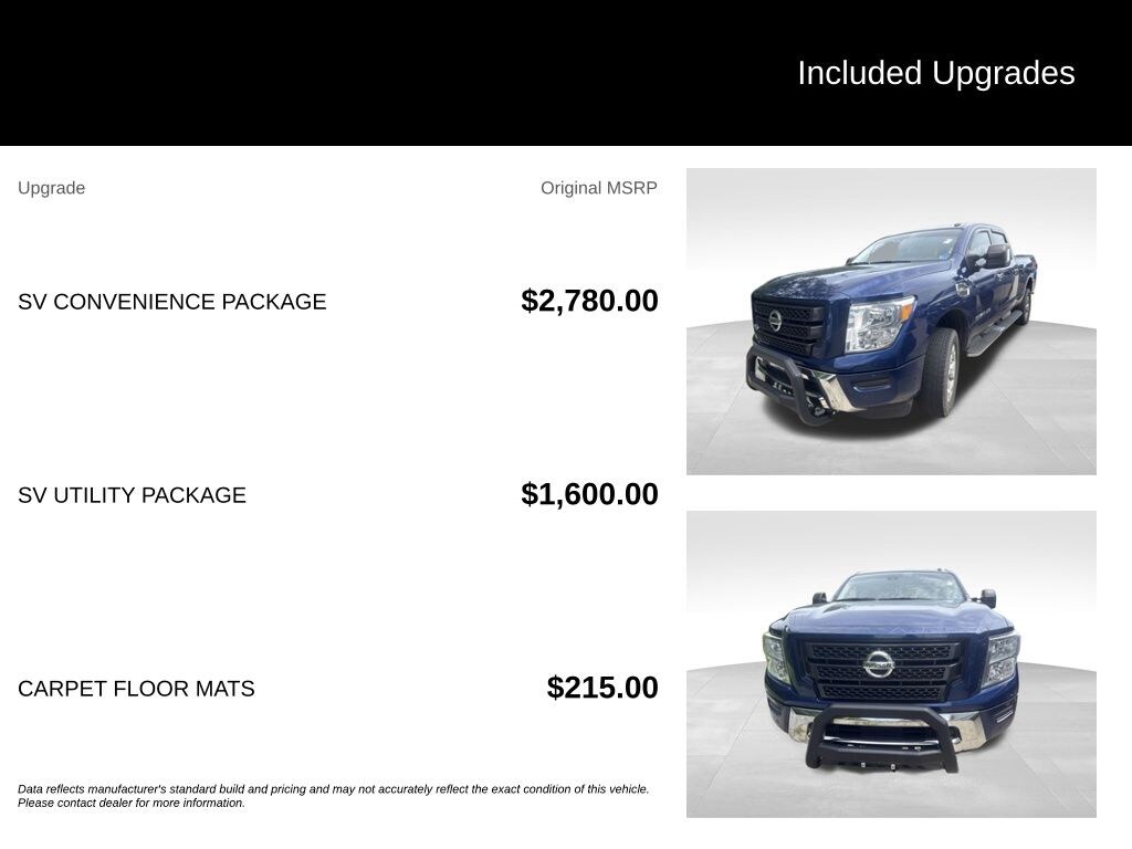 Used 2021 Nissan Titan XD SV Truck Crew Cab