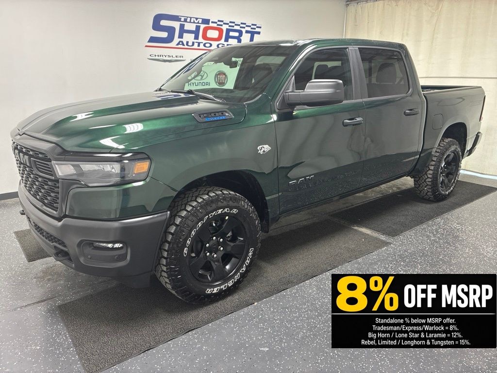 New 2026 Ram 1500 WARLOCK CREW CAB 4X4 5'7 BOX Pickup