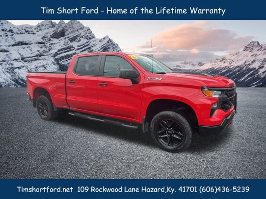 Used 2023 Chevrolet Silverado 1500 Custom Trail Boss Truck Crew Cab