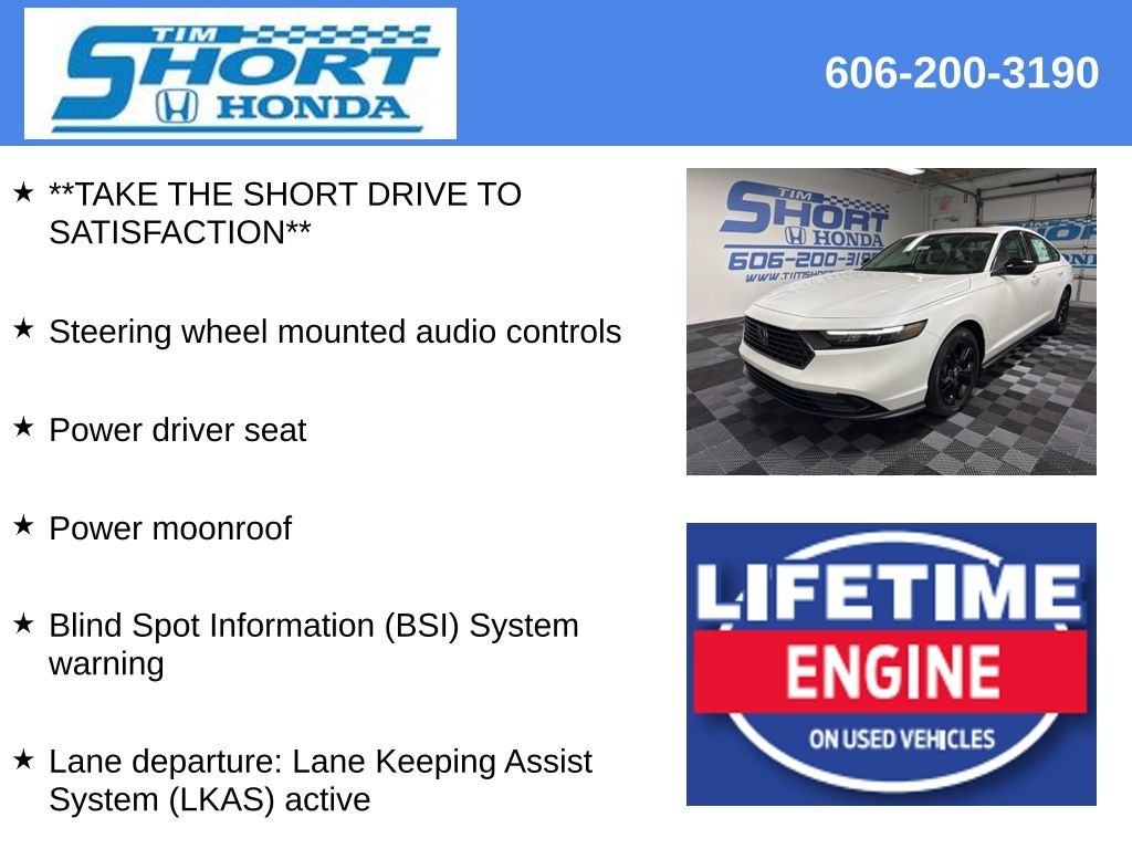 New 2025 Honda Accord SE Sedan