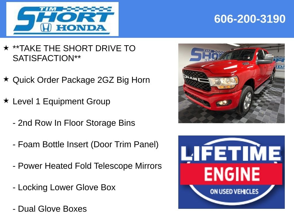 Used 2024 Ram 2500 Big Horn Truck Crew Cab