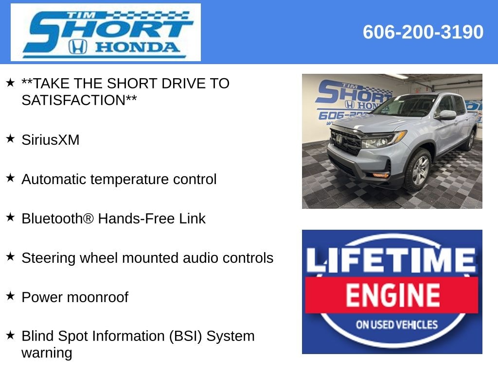 New 2026 Honda Ridgeline RTL Truck Crew Cab