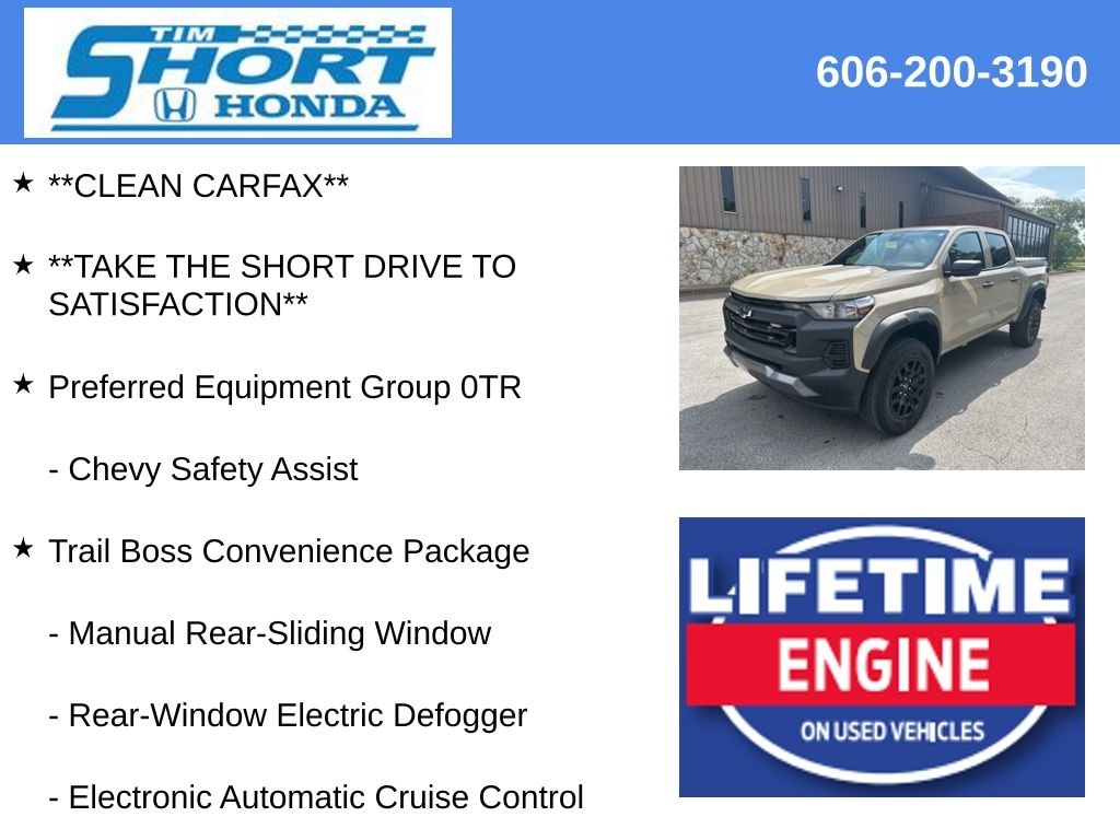 Used 2024 Chevrolet Colorado Trail Boss Truck Crew Cab