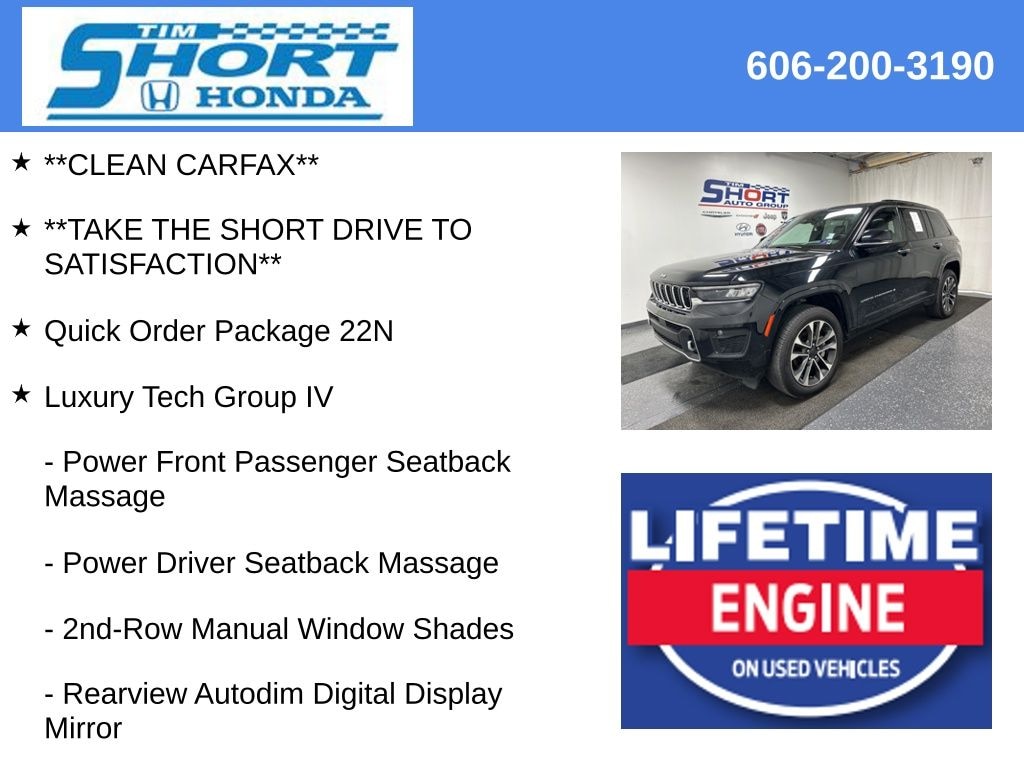 Used 2022 Jeep Grand Cherokee Overland SUV