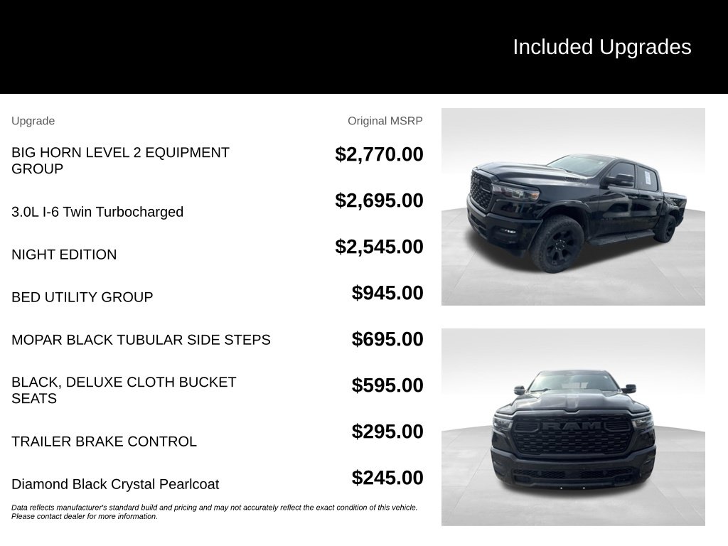 Used 2025 Ram 1500 Big Horn/Lone Star Truck Crew Cab