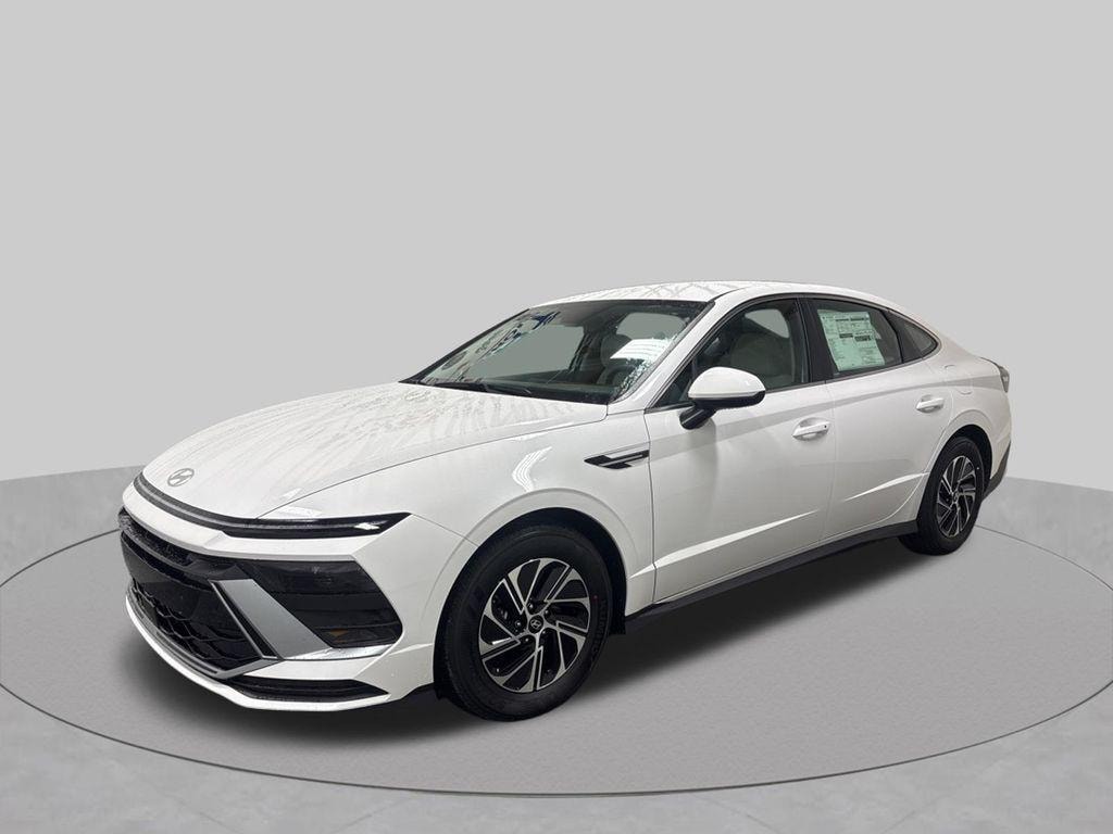 New 2026 Hyundai Sonata Hybrid Blue Sedan