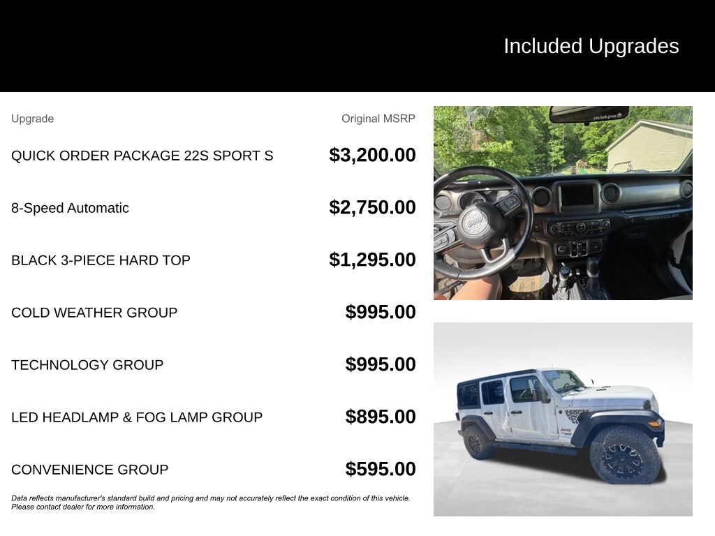 Used 2020 Jeep Wrangler Unlimited Sport SUV