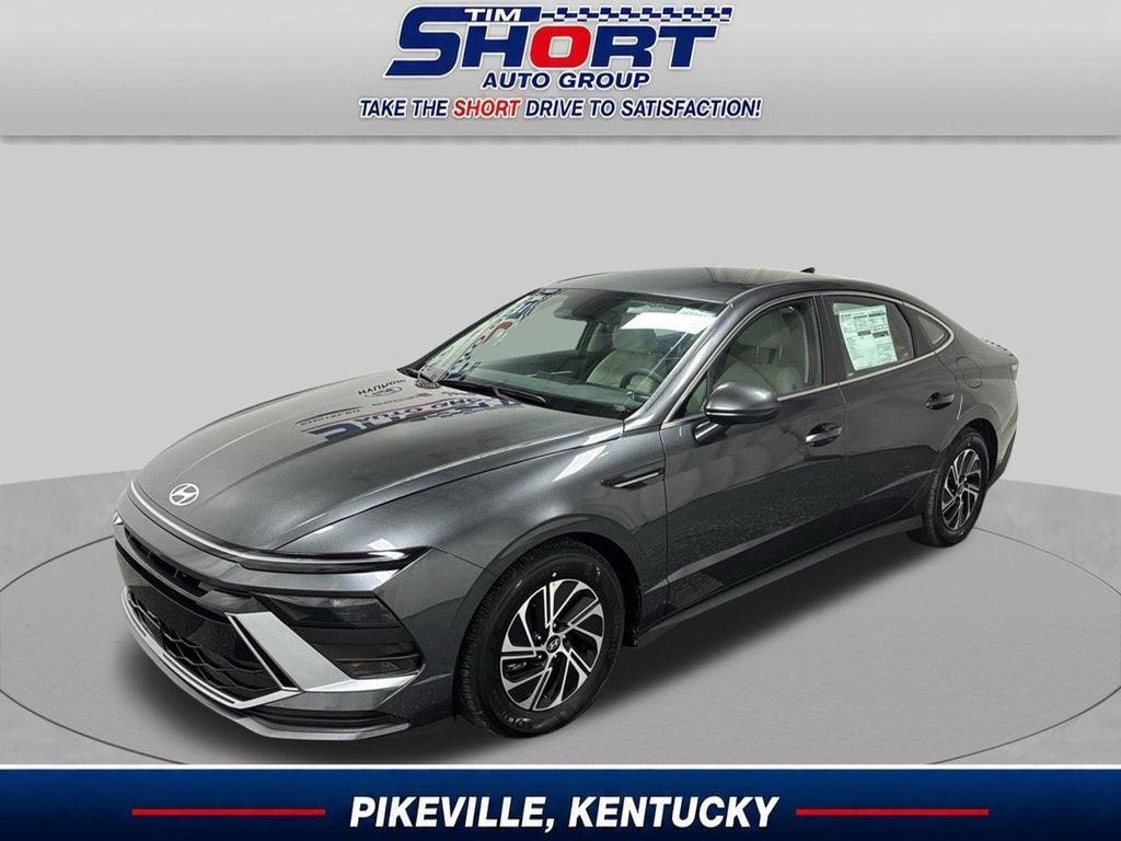 New 2026 Hyundai Sonata Hybrid Blue Sedan