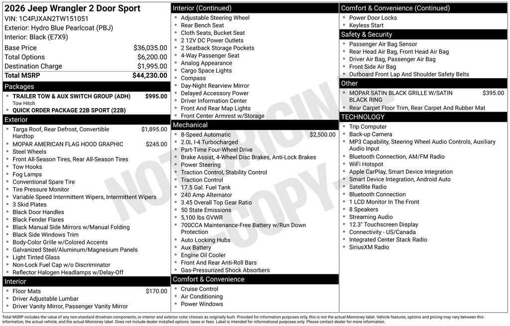 2026 Jeep Wrangler 2-Door Sport - Photo 36