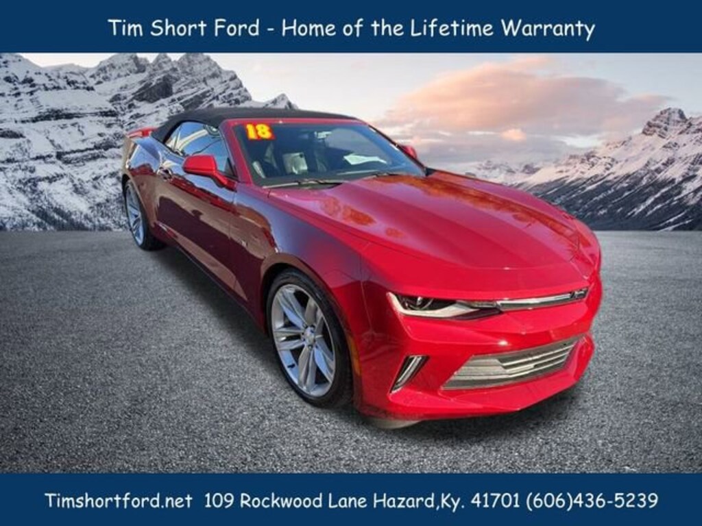 Used 2018 Chevrolet Camaro LT w/2LT Convertible