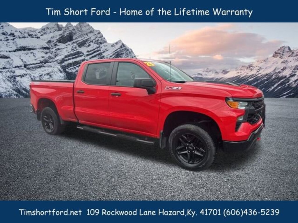 Used 2023 Chevrolet Silverado 1500 Custom Trail Boss Crew Cab Truck