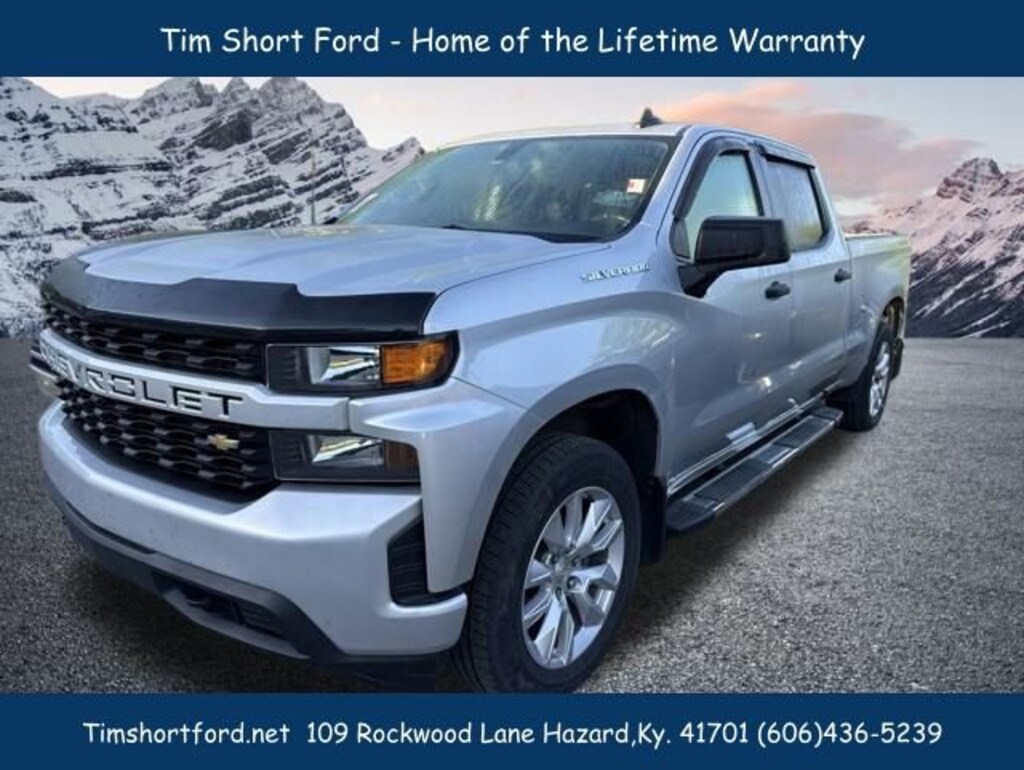 Used 2020 Chevrolet Silverado 1500 Custom Crew Cab Long Bed Truck