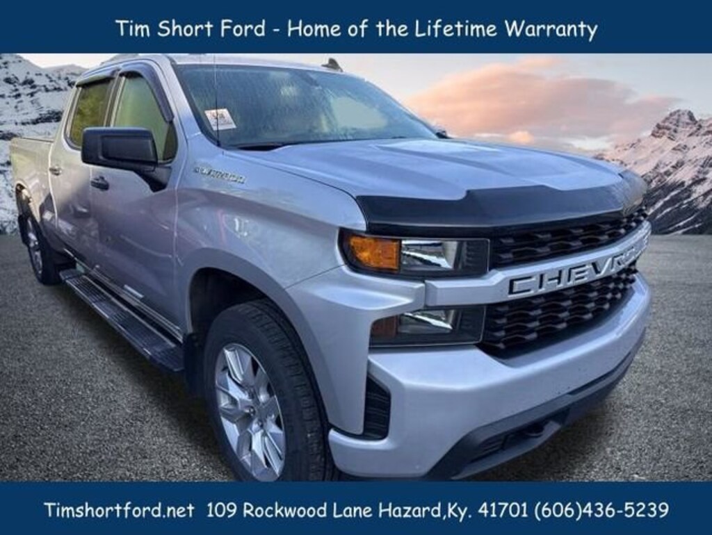 Used 2020 Chevrolet Silverado 1500 Custom Crew Cab Long Bed Truck