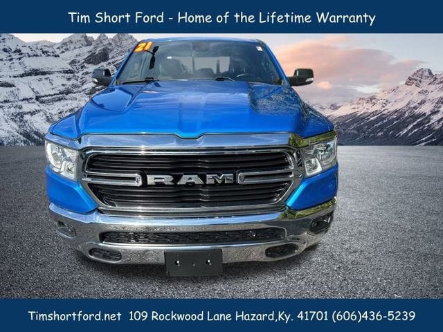 Used 2021 RAM Ram 1500 Pickup Big Horn/Lone Star with VIN 1C6SRFBT7MN795749 for sale in Hazard, KY