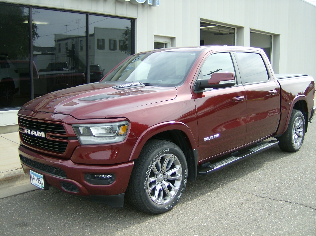 Used 2022 RAM Ram 1500 Pickup Laramie with VIN 1C6SRFJTXNN189932 for sale in Mora, Minnesota