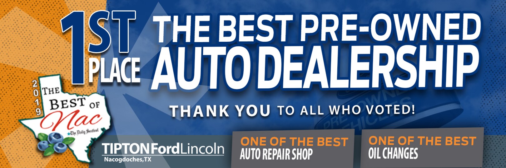 Tipton Ford Inc. Ford Dealership in Nacogdoches TX