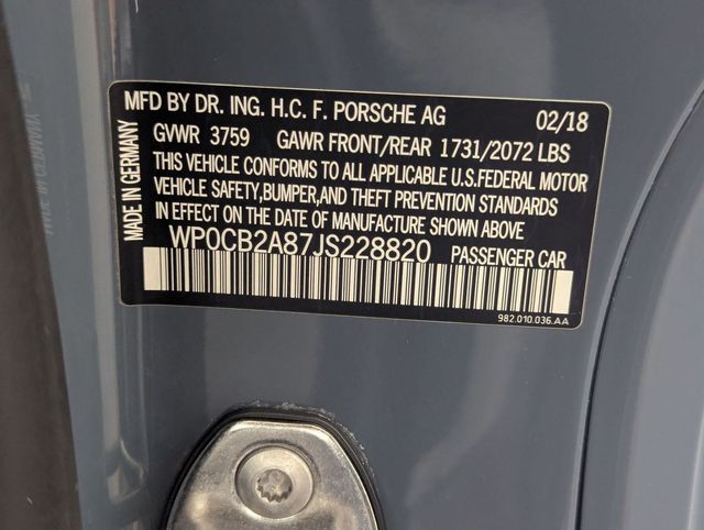 2018 Porsche 718 23