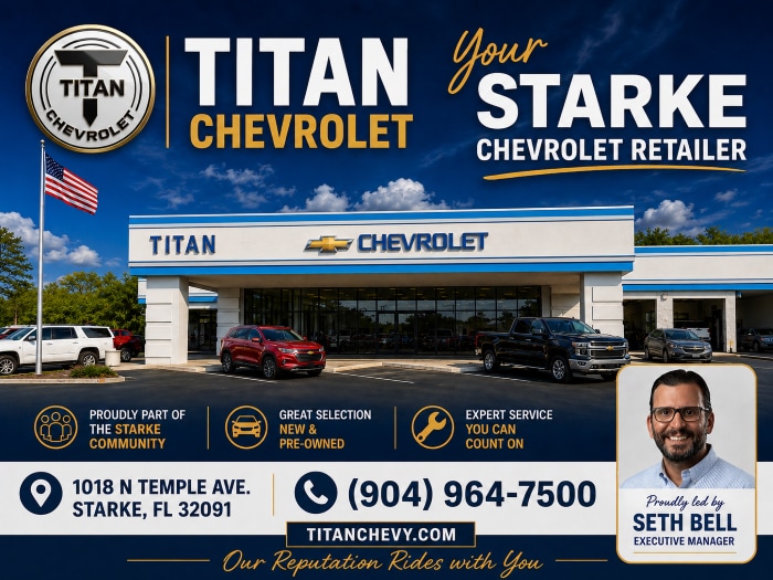 Titan Chevrolet Serving Starke Florida 