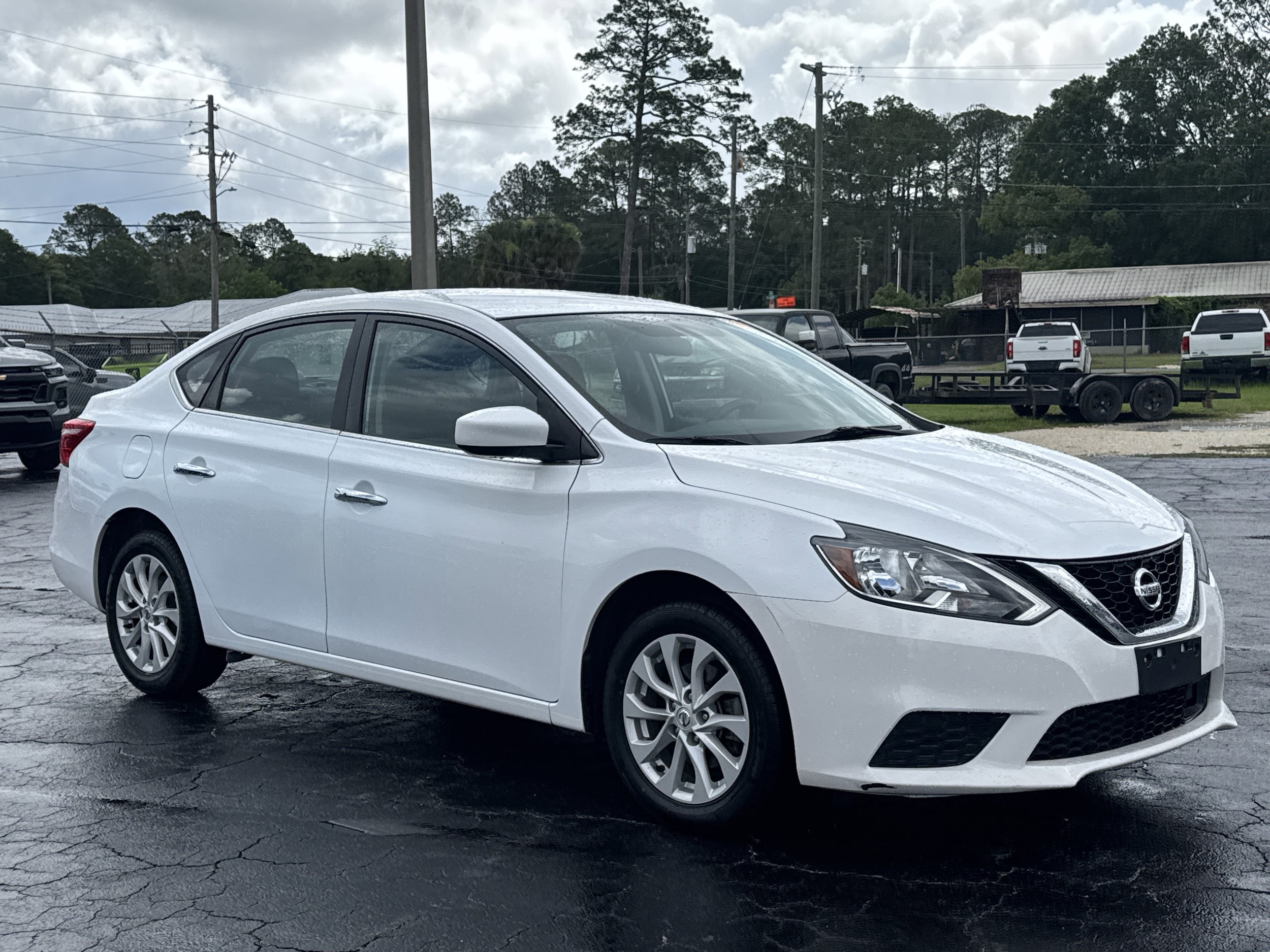 Used 2019 Nissan Sentra SV with VIN 3N1AB7AP6KY341739 for sale in Starke, FL