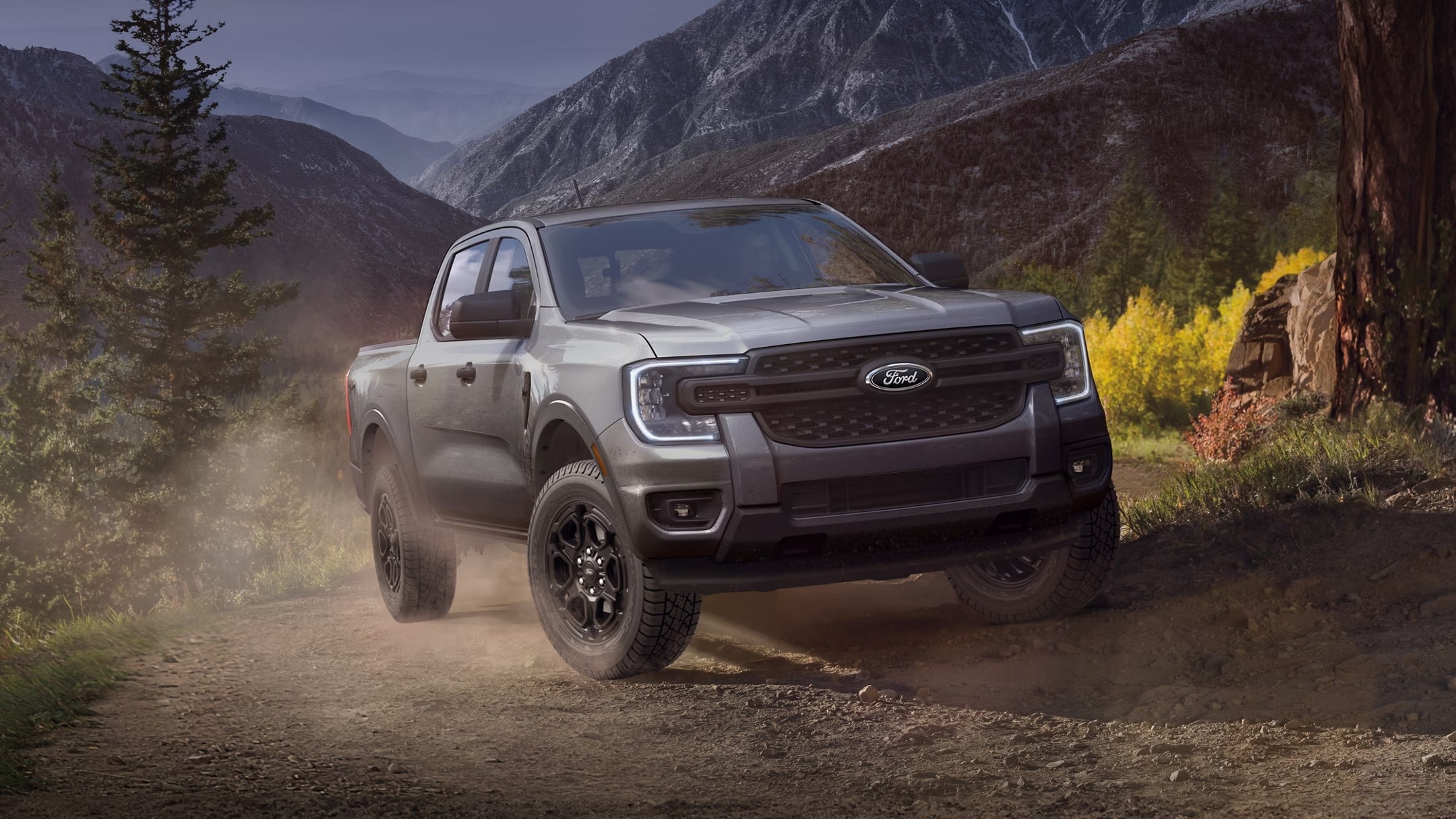 2025 Ford Ranger off-roading.