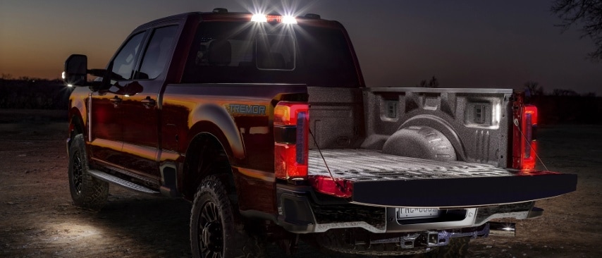 2025 Ford Lariat Tremor bed lights.