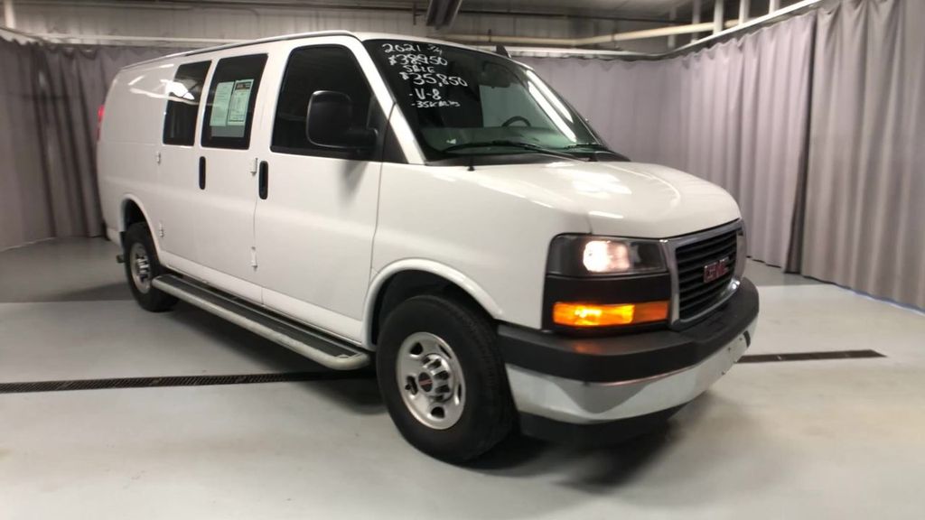 Used 2021 GMC Savana Cargo 1WT with VIN 1GTW7AF7XM1231150 for sale in Lima, OH