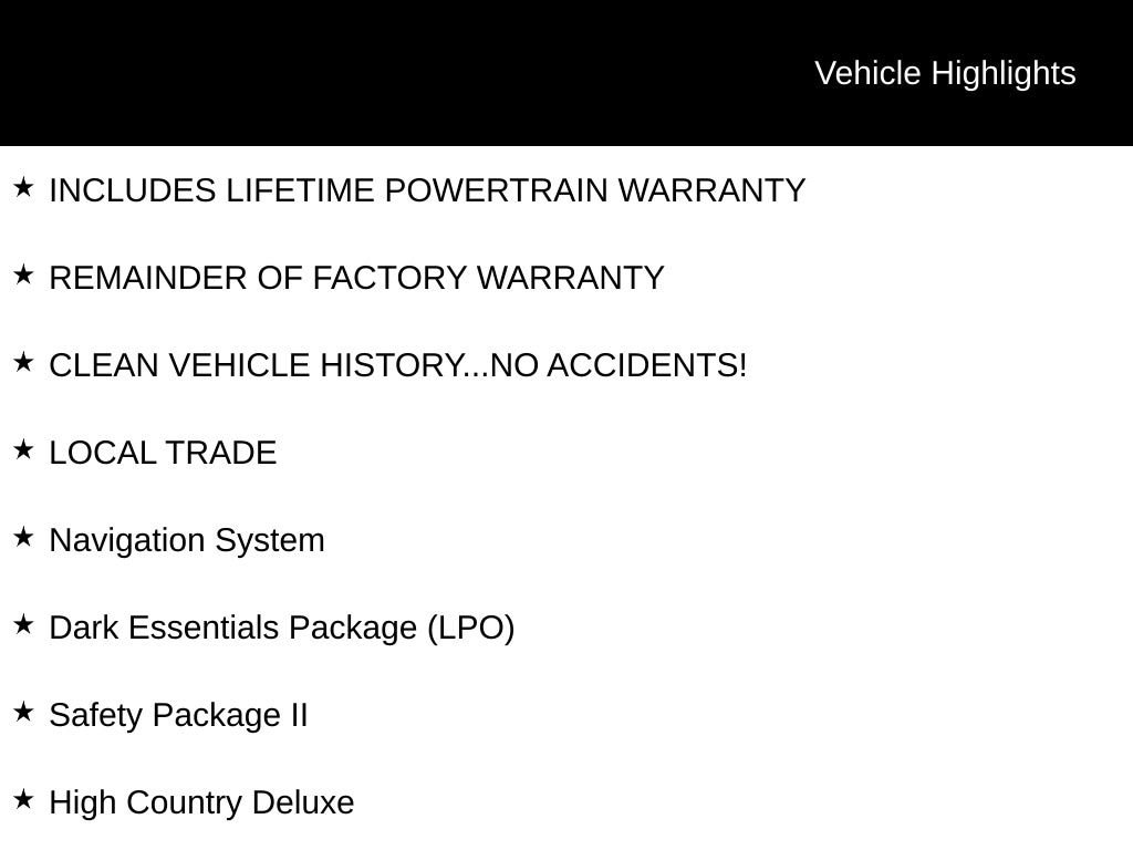 Used 2022 Chevrolet Silverado 1500 LTD High Country Truck Crew Cab