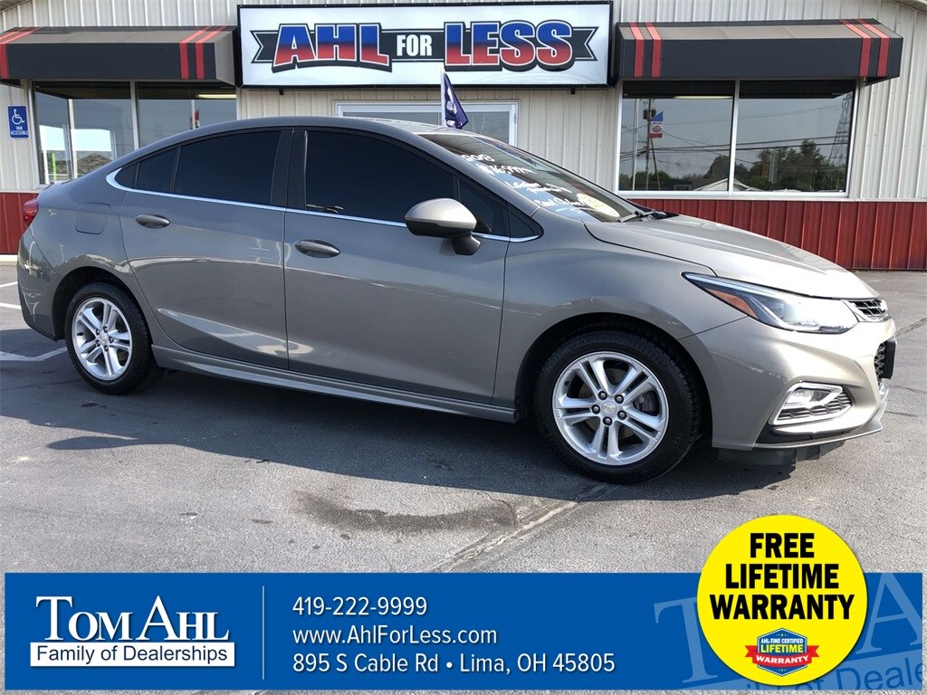 Used 2018 Chevrolet Cruze LT For Sale in Lima, OH Serving Findlay and Wapakoneta VIN 1G1BE5SM4J7247143