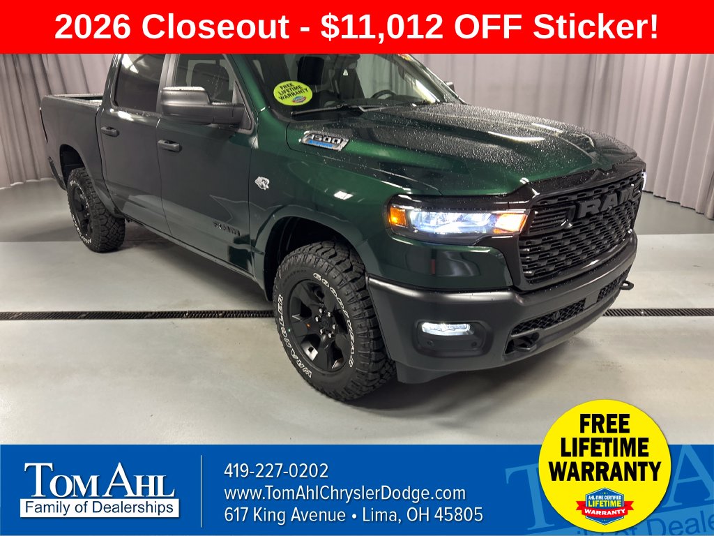 2026 Ram 1500 WARLOCK CREW CAB 4X4 5'7 BOX Pickup C23281