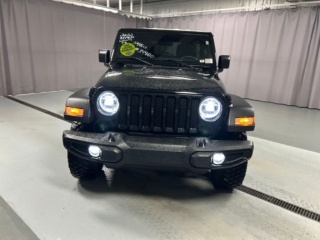 Used 2022 Jeep Wrangler Unlimited Willys with VIN 1C4HJXDG3NW165142 for sale in Lima, OH