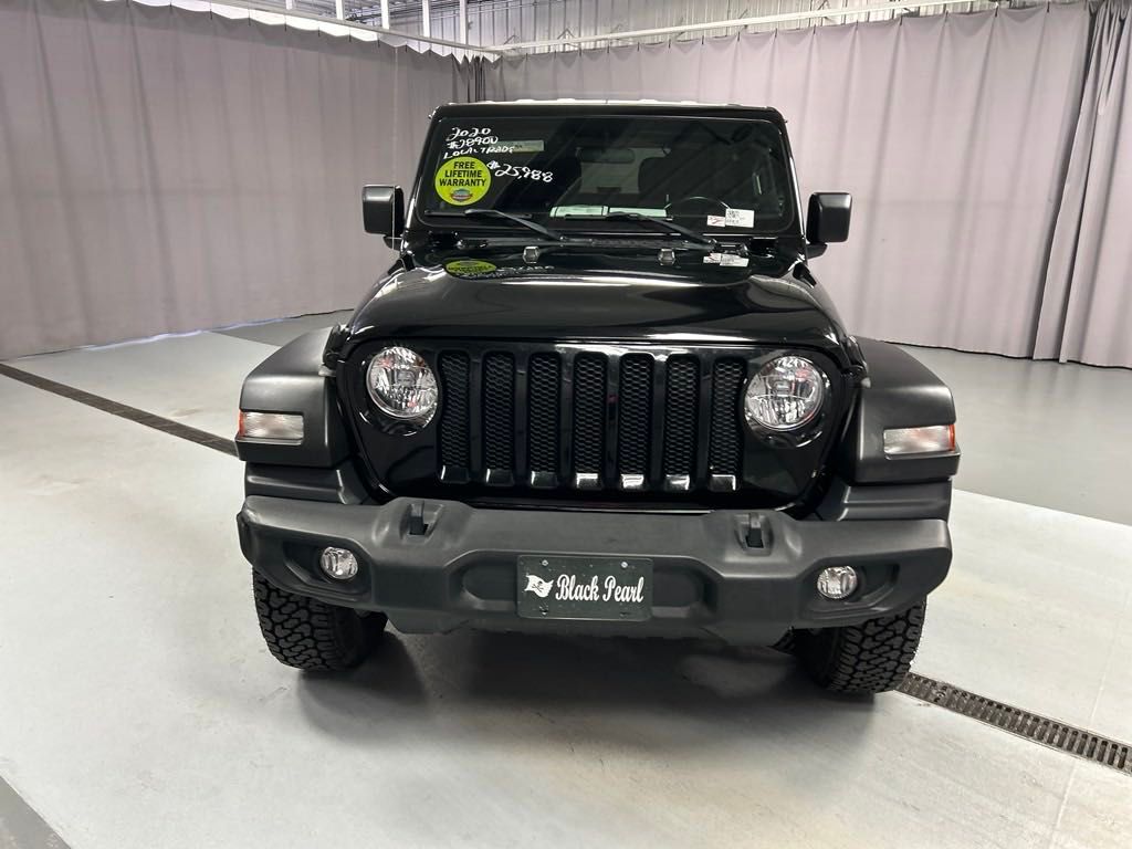 Used 2020 Jeep Wrangler Sport S with VIN 1C4GJXAN9LW151970 for sale in Lima, OH