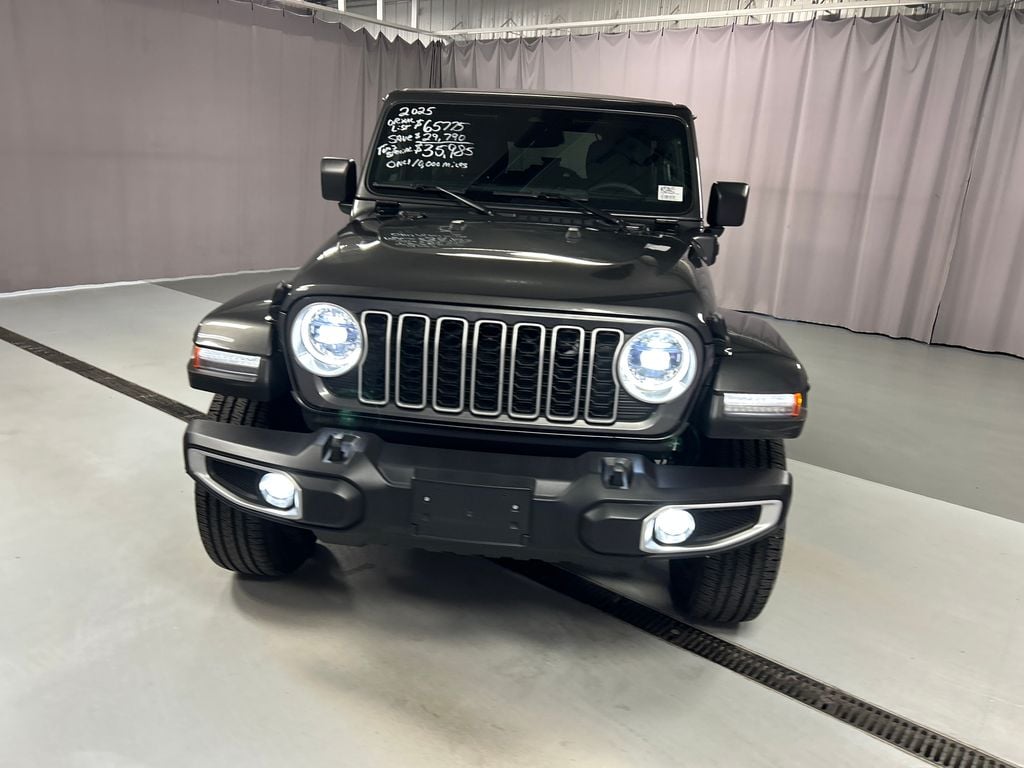 Used 2025 Jeep Wrangler 4xe Sahara 4XE with VIN 1C4RJXP6XSW579313 for sale in Lima, OH