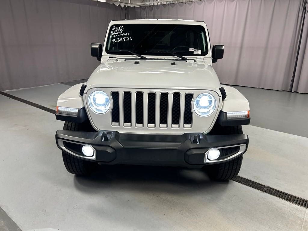 Used 2019 Jeep Wrangler Unlimited Sahara with VIN 1C4HJXEG8KW549217 for sale in Lima, OH