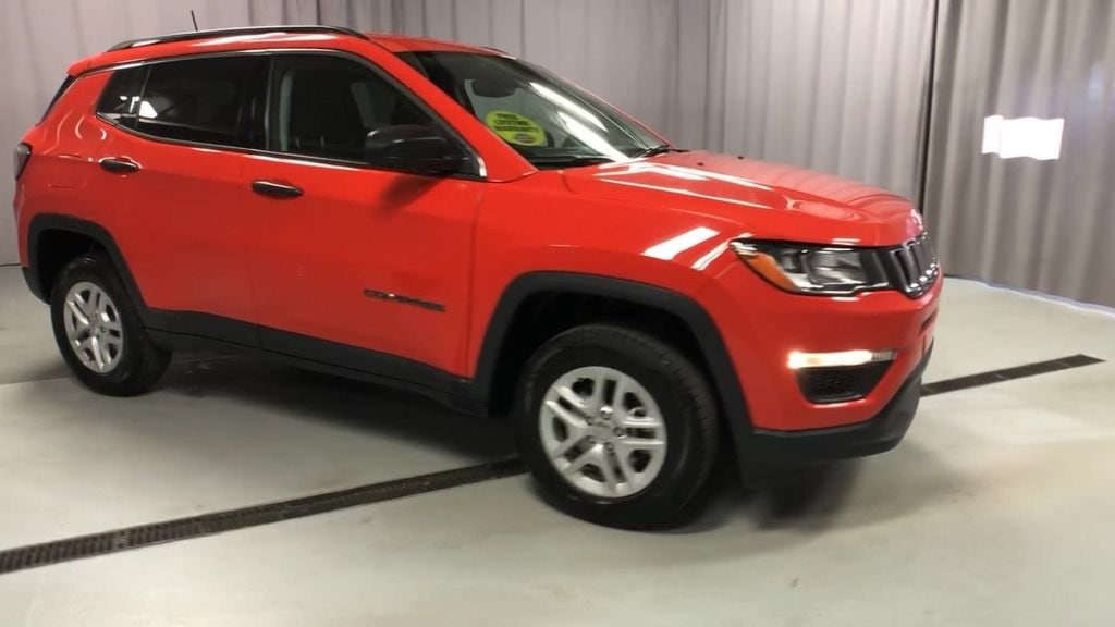 Used 2021 Jeep Compass Sport with VIN 3C4NJDAB3MT591654 for sale in Lima, OH