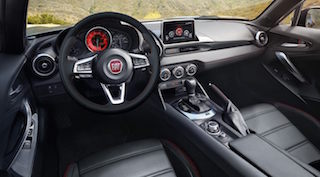 2018 FIAT 124 Spider dashboard