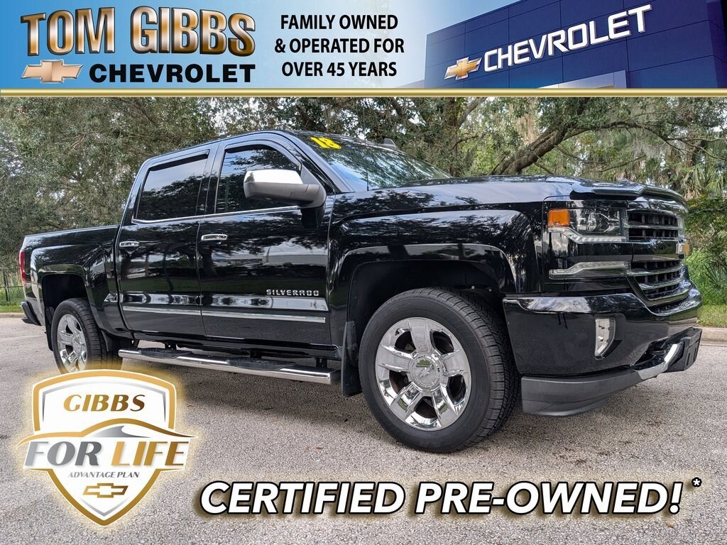 Used 2018 Chevrolet Silverado 1500 LTZ Truck Crew Cab