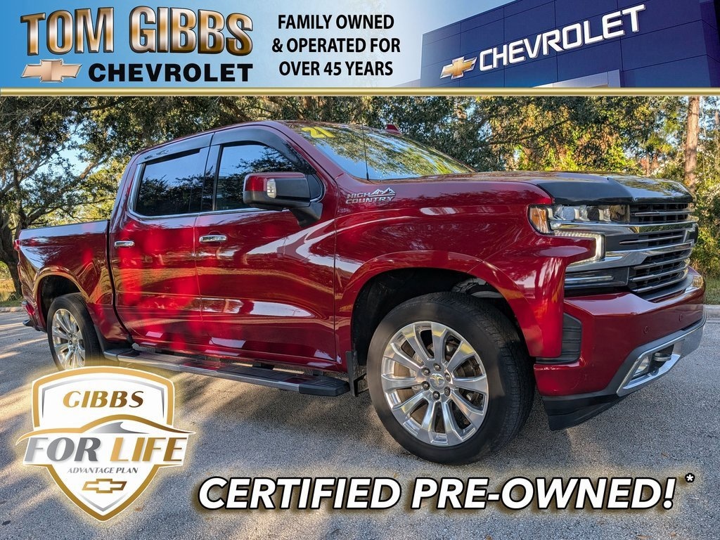 Used 2021 Chevrolet Silverado 1500 High Country Truck Crew Cab