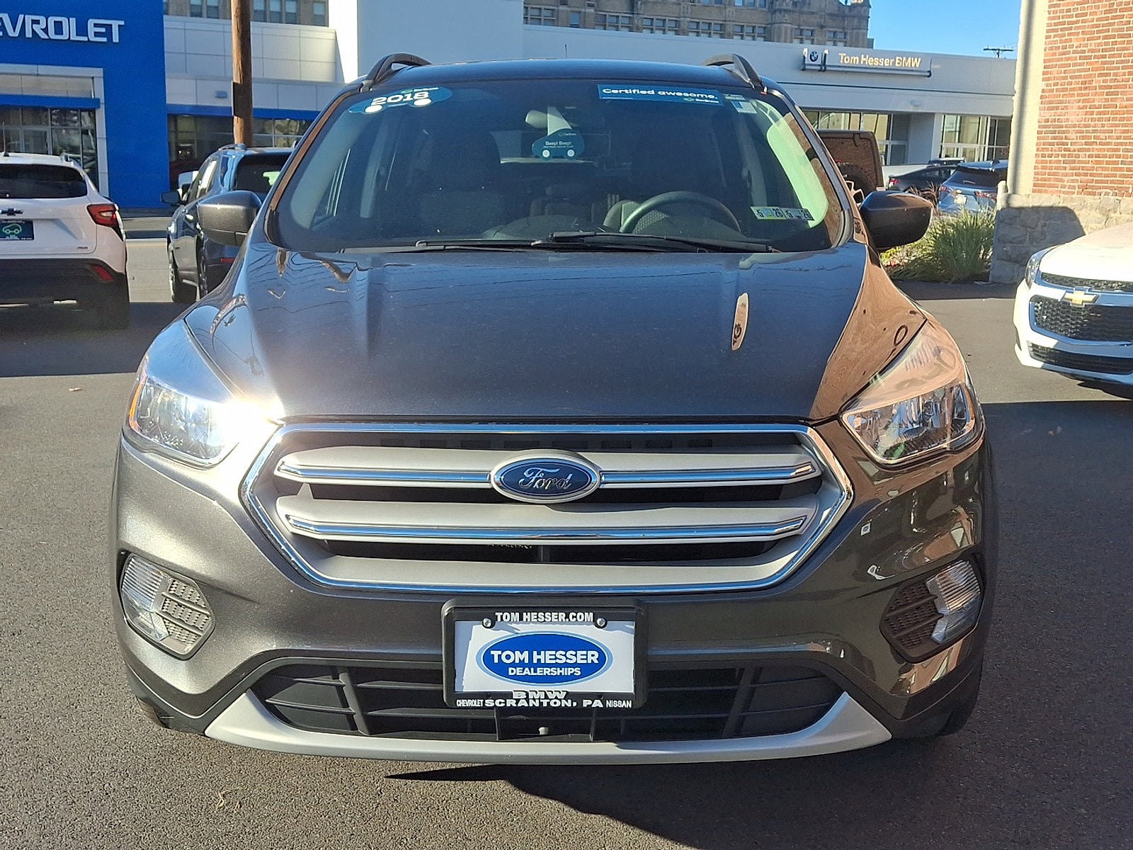 Used 2018 Ford Escape SE with VIN 1FMCU9GD1JUB21950 for sale in Scranton, PA