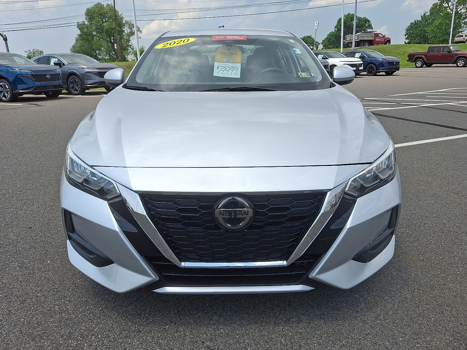 Certified 2020 Nissan Sentra SV with VIN 3N1AB8CV9LY218343 for sale in Dunmore, PA