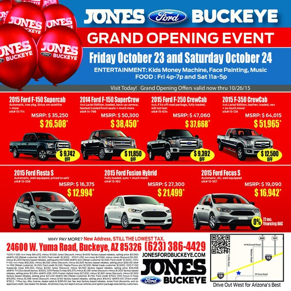 Jones Ford Buckeye >> Grand Opening Jones Ford Buckeye Jones Ford Buckeye >> Grand Opening Jones Ford Buckeye