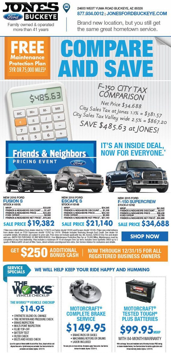 Jones Ford Buckeye >> Black Friday Specials Jones Ford Buckeye Jones Ford Buckeye >> Black Friday Specials Jones Ford Buckeye