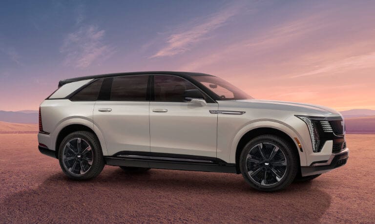 2025 Cadillac Escalade IQ parked in the desert