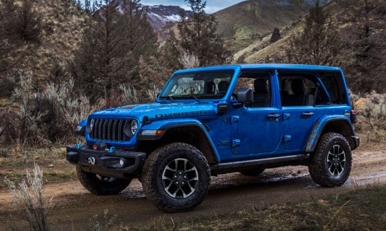 2025 Jeep Wrangler 4xe Exterior Mountain Trail Road