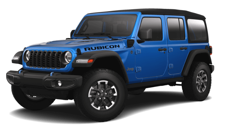 2025 Jeep Wrangler 4xe Rubicon Exterior - Hydro Blue Pearl