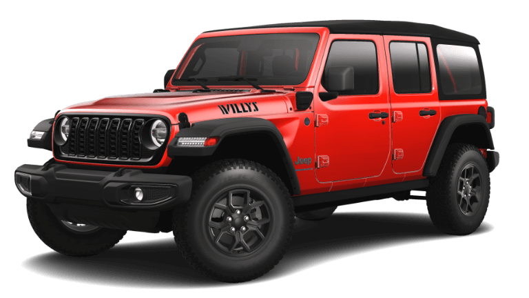 2025 Jeep Wrangler 4xe Willys Exterior - Firecracker Red