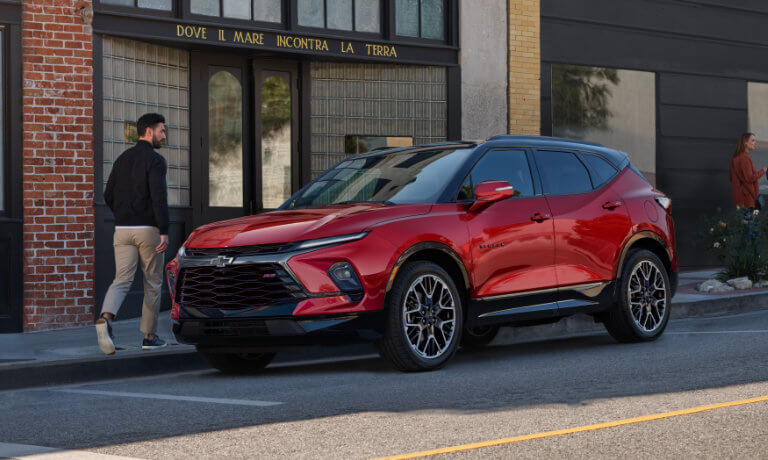 2025 Chevy Blazer on a city street